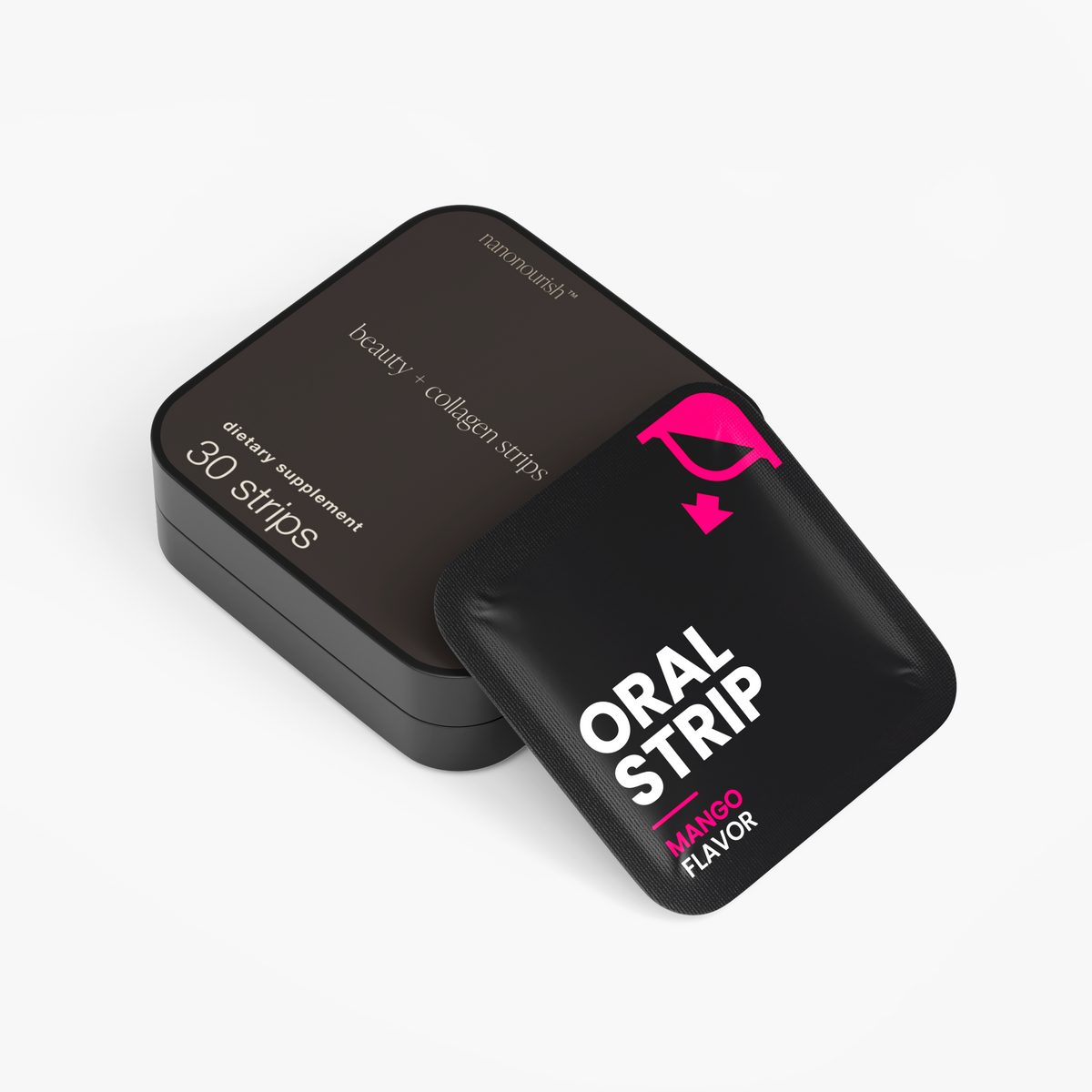 nanonourish™ beauty + collagen strips, label view 2