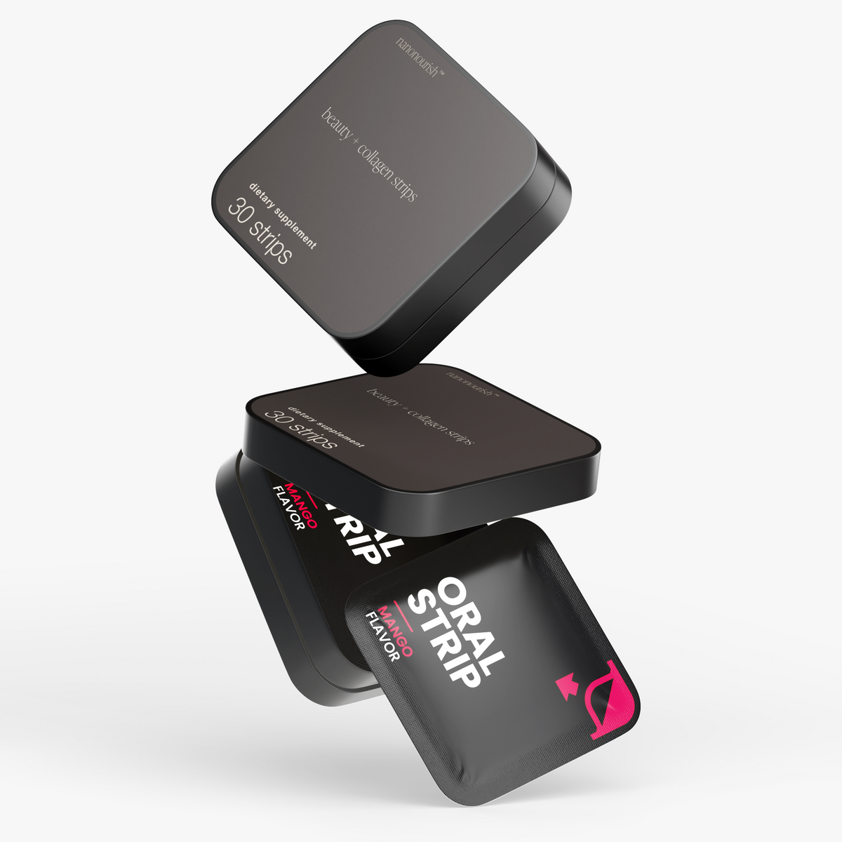 nanonourish™ beauty + collagen strips, label view 4