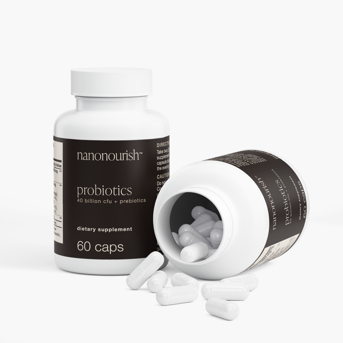 nanonourish™ probiotics, label view 3