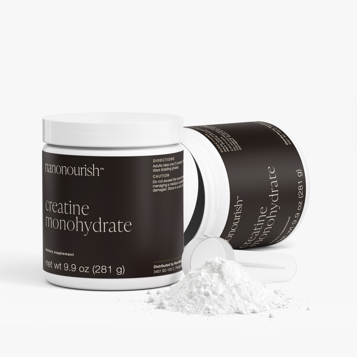 nanonourish™ creatine monohydrate, label view 3