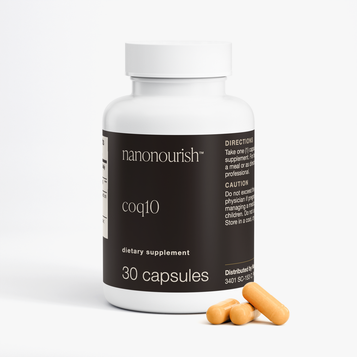 nanonourish™ coq10, label view 2