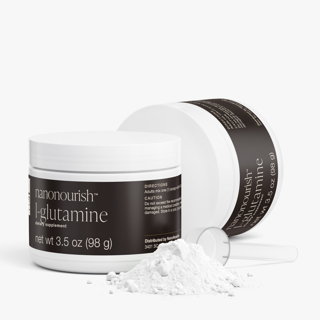 nanonourish™ l-glutamine, label view 3