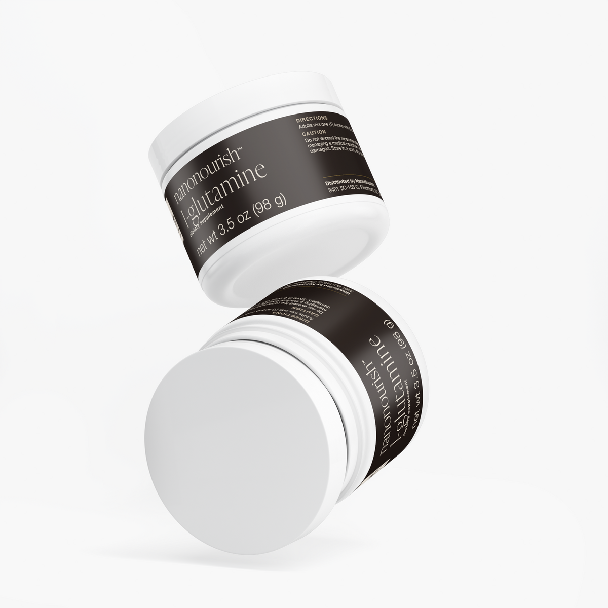 nanonourish™ l-glutamine, label view 4