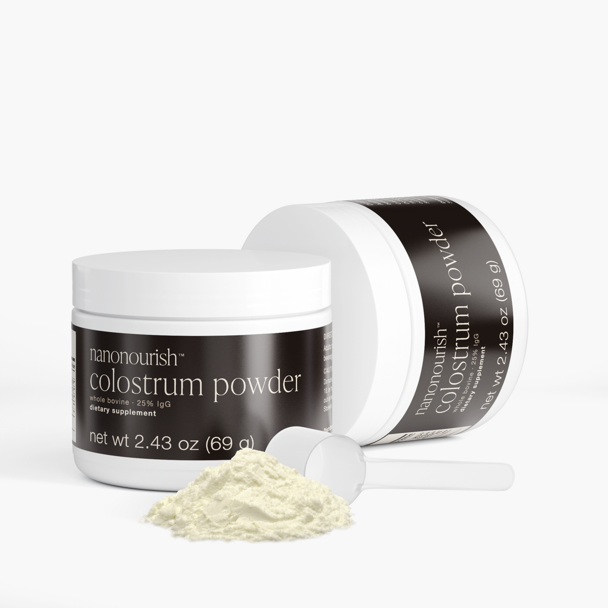 nanonourish™ colostrum powder, label view 3