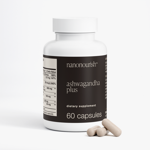 nanonourish™ ashwagandha plus, label view 2