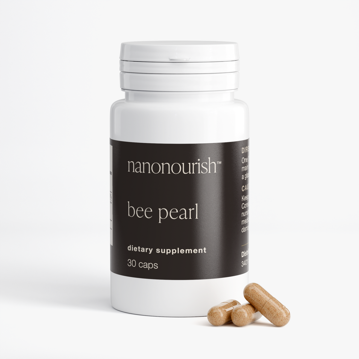 nanonourish™ bee pearl, label view 2