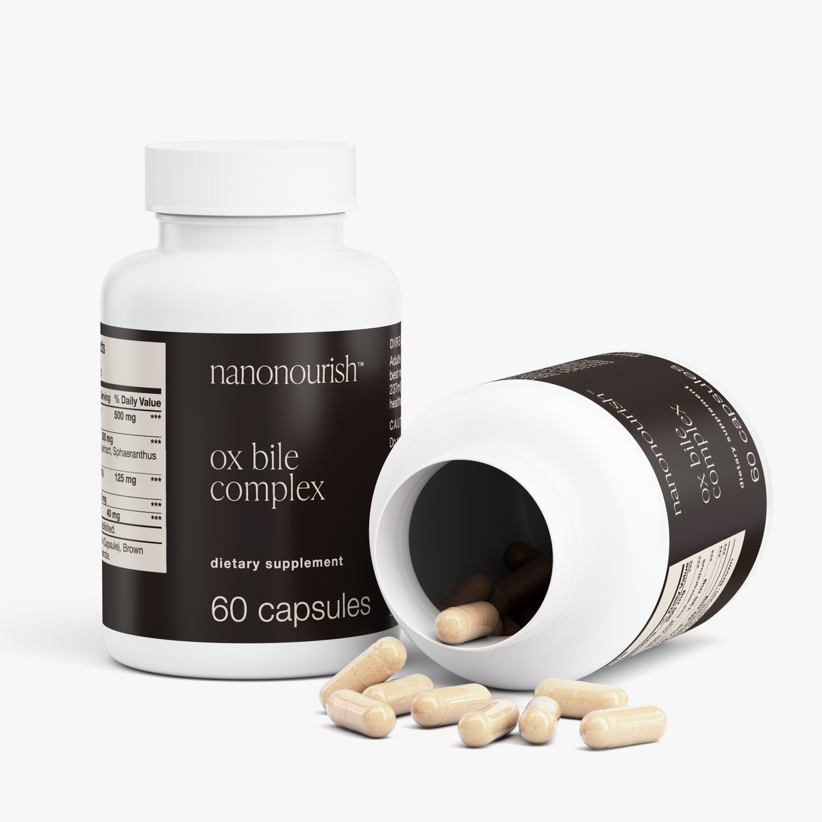 nanonourish™ ox bile complex, label view 3