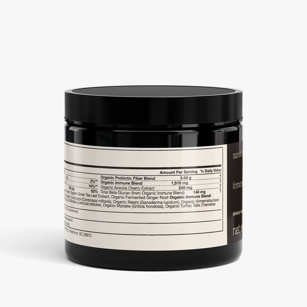 nanonourish™ fermented mushroom blend, label view 1