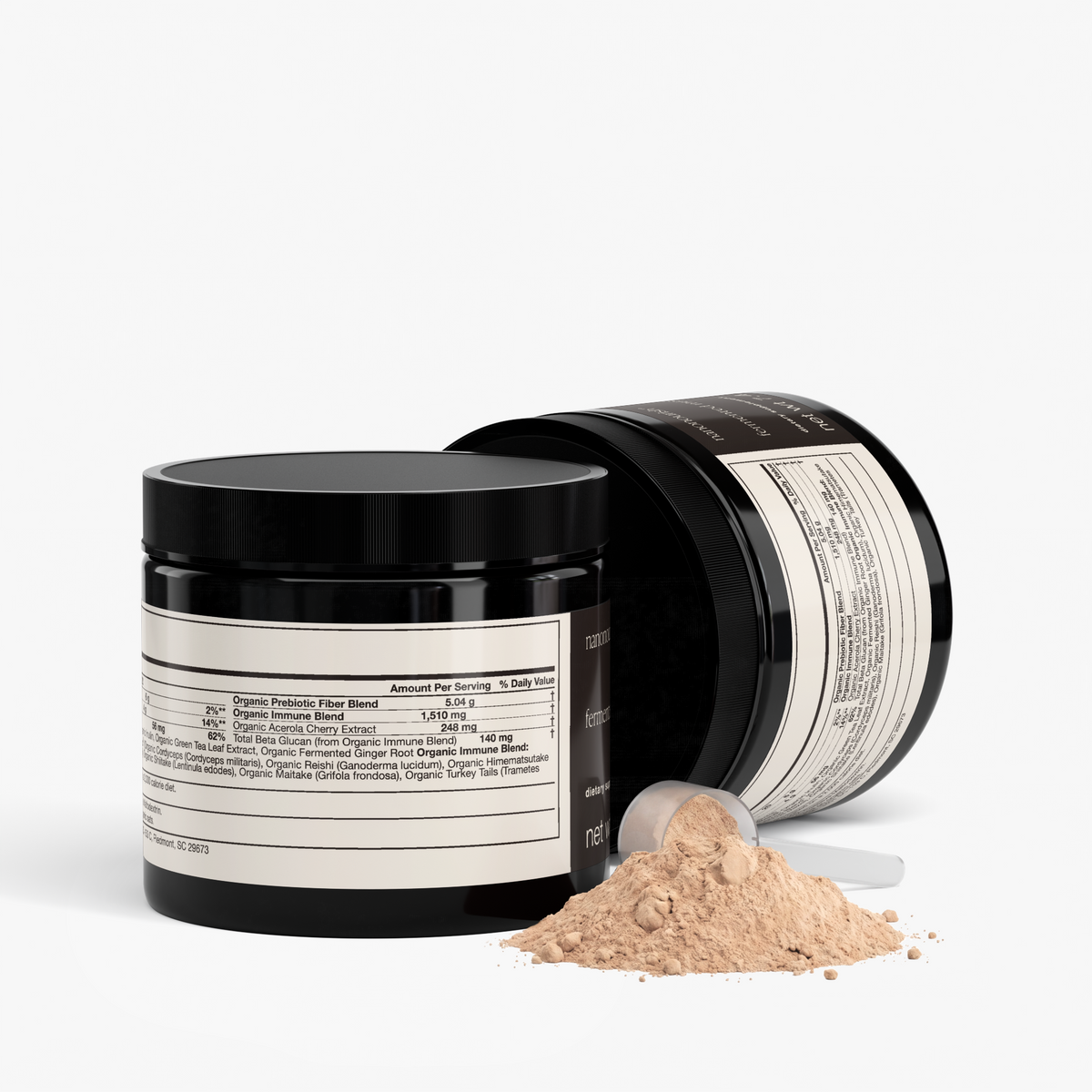 nanonourish™ fermented mushroom blend, label view 3