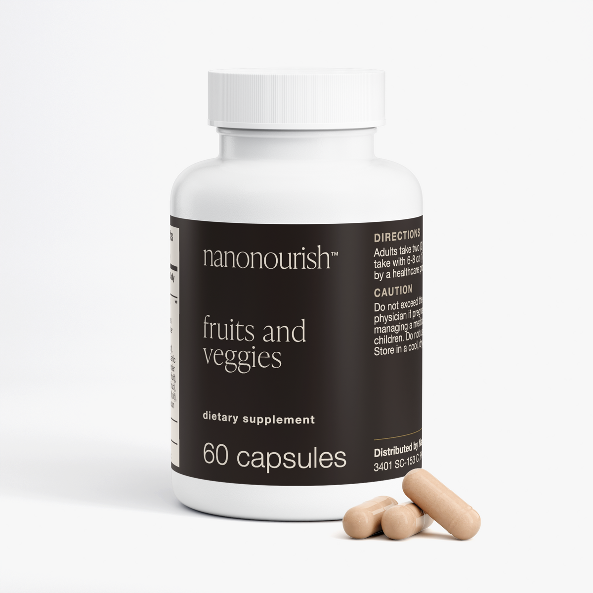 nanonourish™ fruits and veggies, label view 2