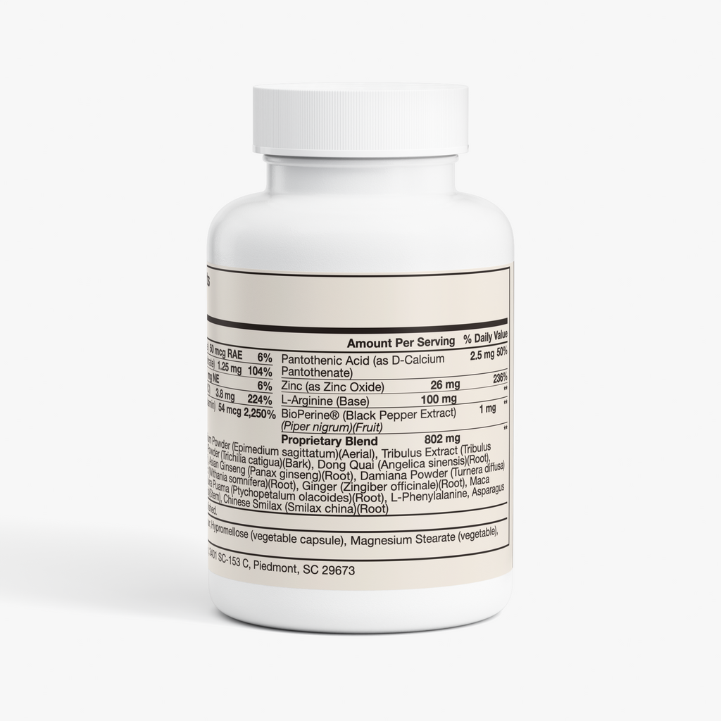 nanonourish™ female enhancement, label view 1