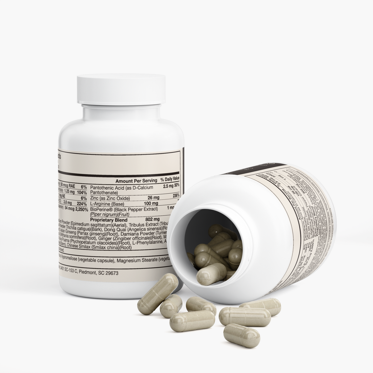 nanonourish™ female enhancement, label view 3