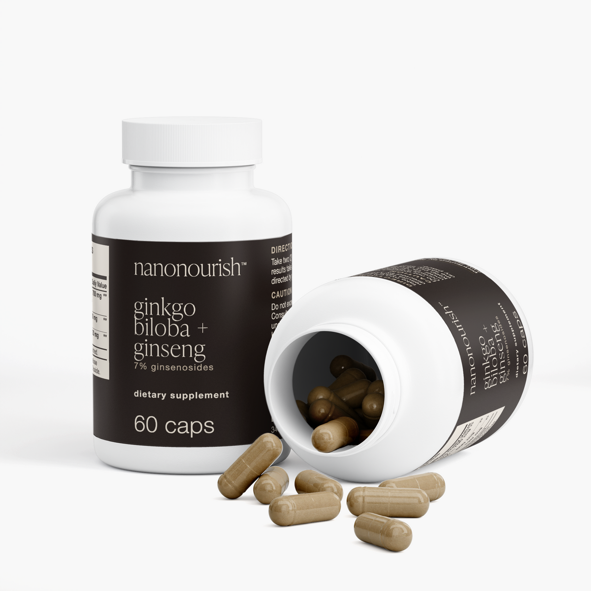 nanonourish™ ginkgo biloba + ginseng, label view 3