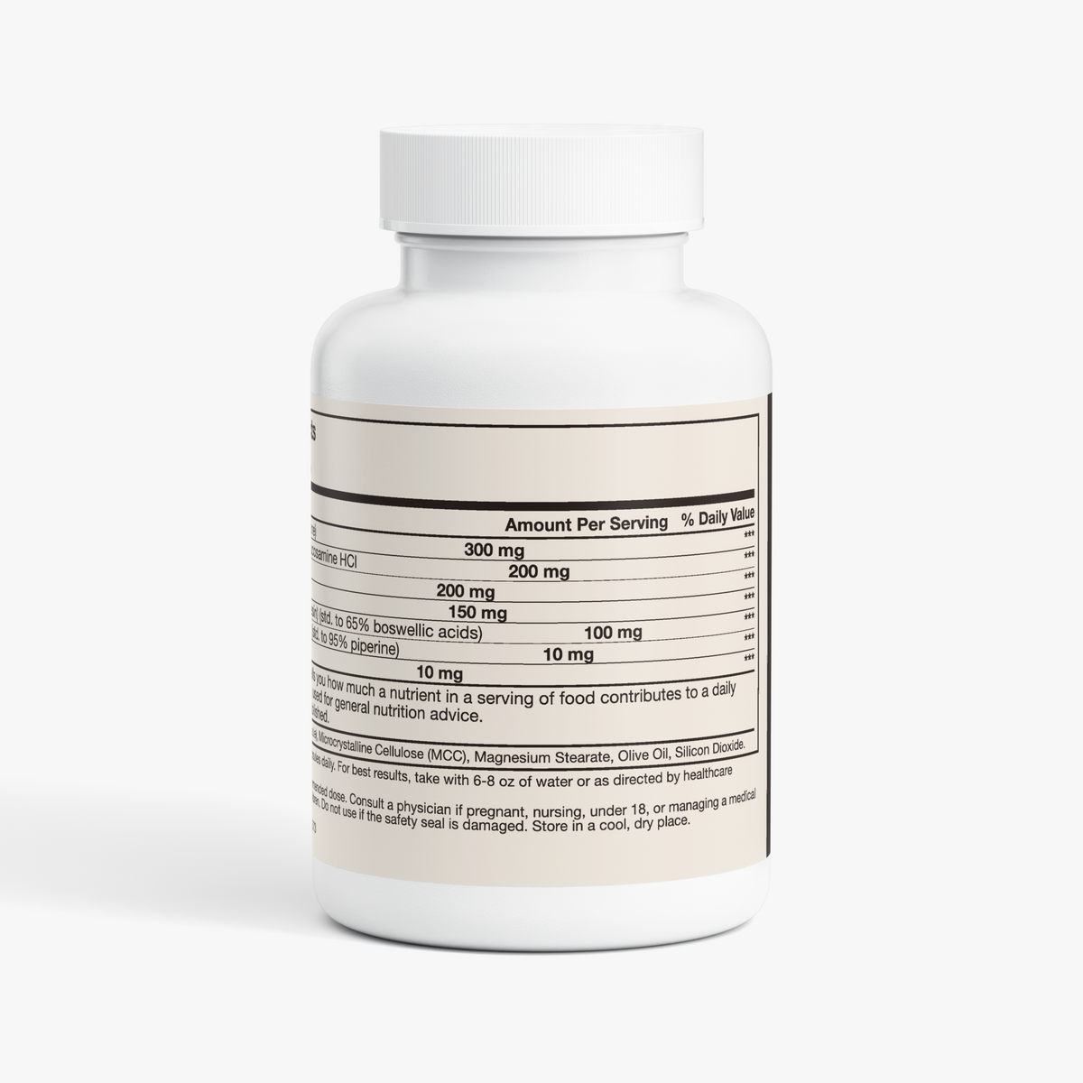nanonourish™ joint support, label view 1