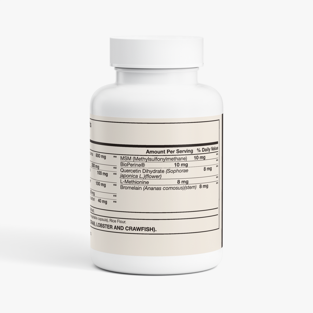 nanonourish™ platinum turmeric, label view 1