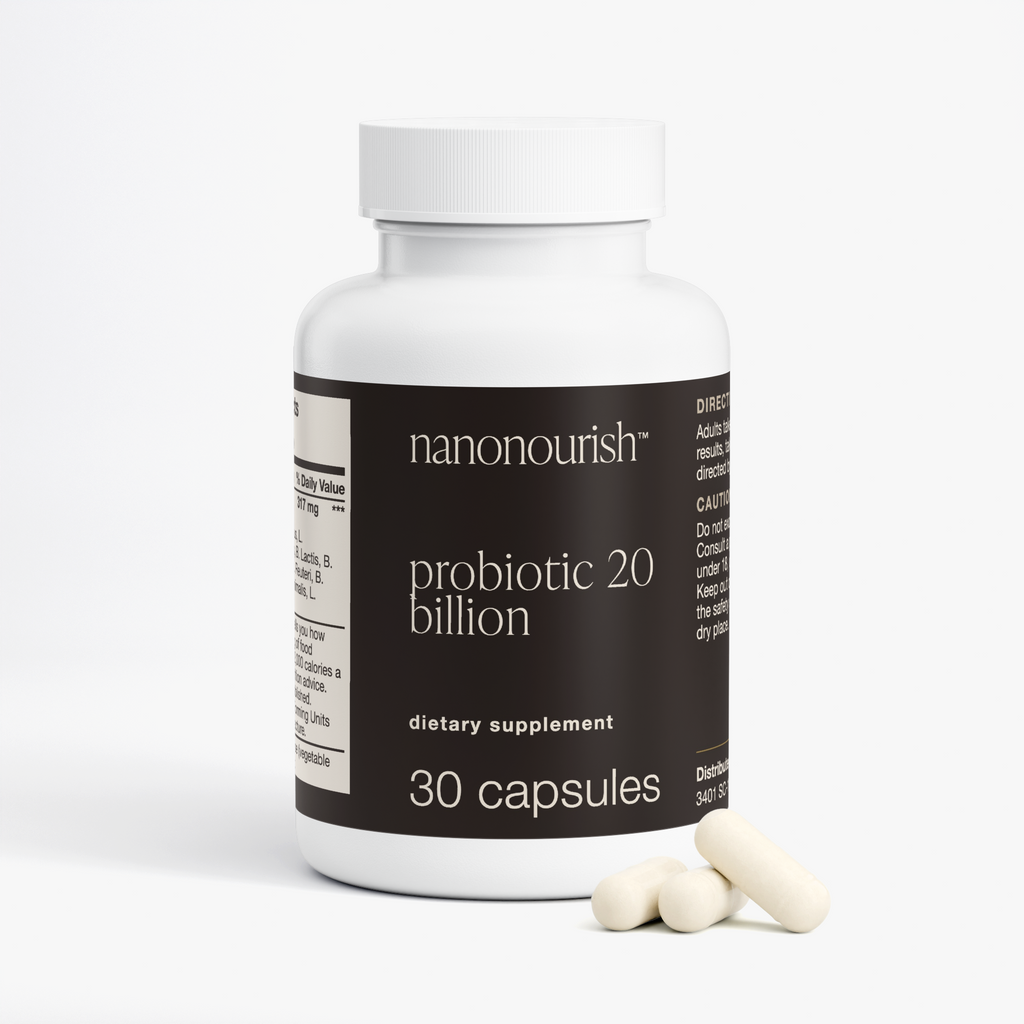 nanonourish™ probiotic 20 billion, label view 2