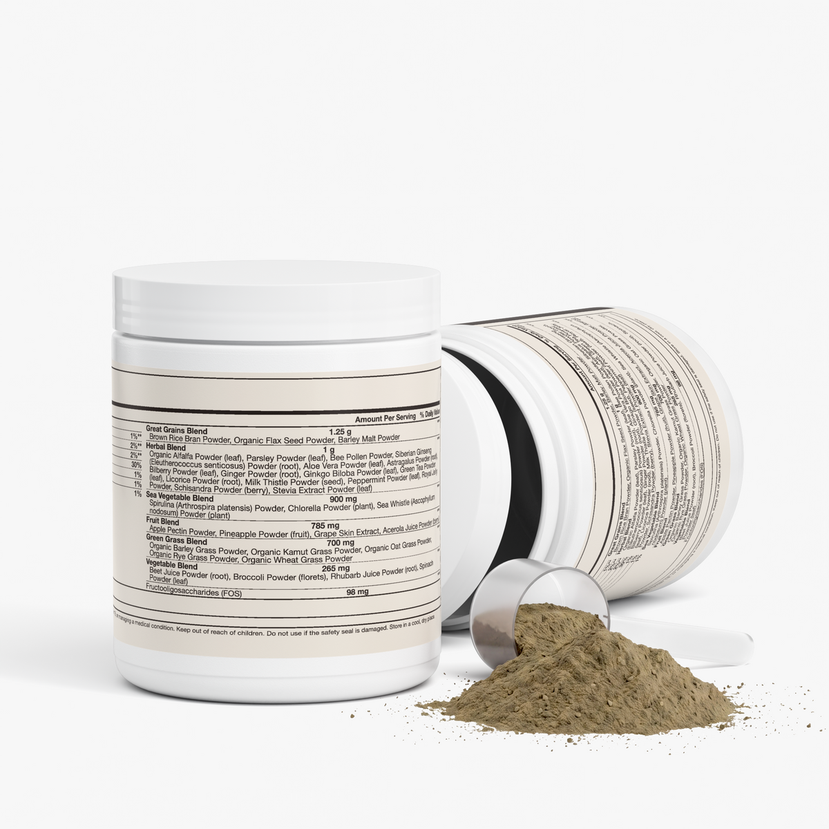 nanonourish™ ultra cleanse smoothie greens, label view 3