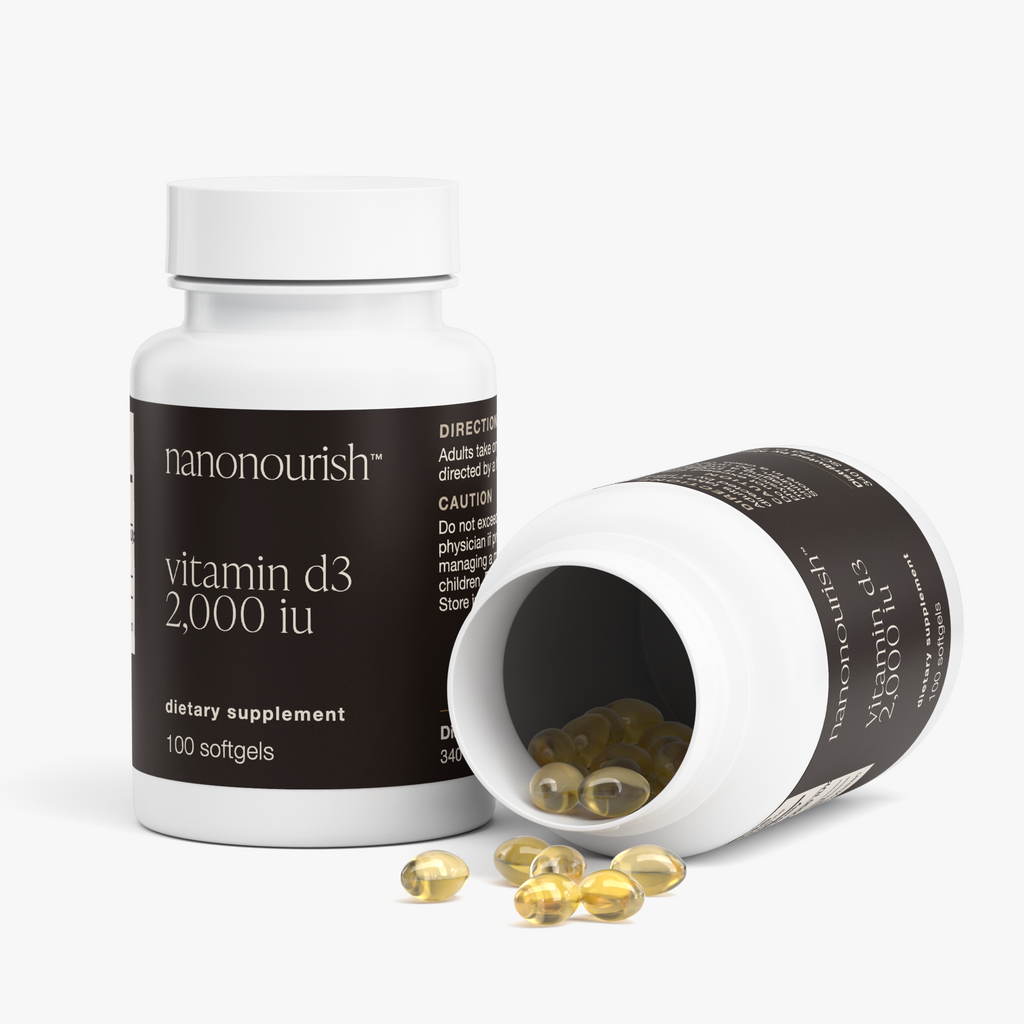nanonourish™ vitamin d3 2,000 iu, label view 3