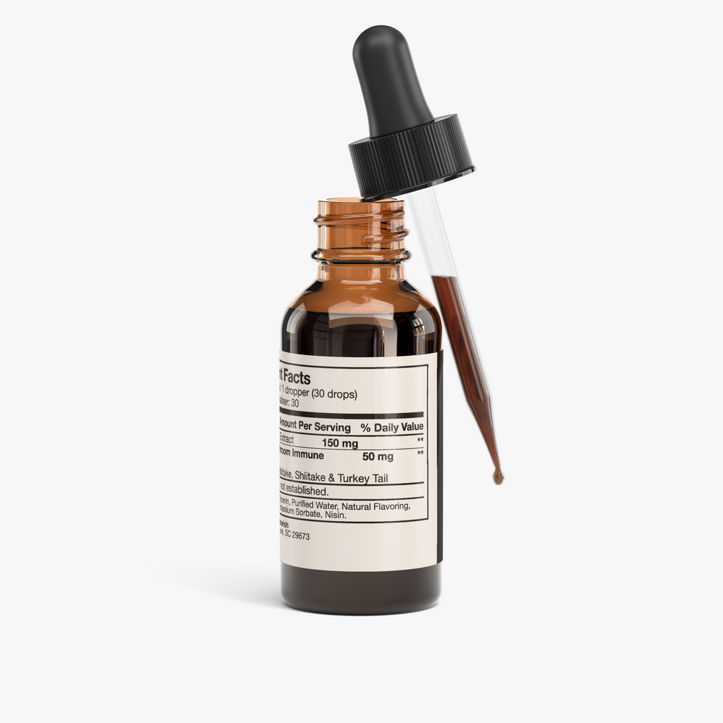 nanonourish™ reishi calm drops, label view 2