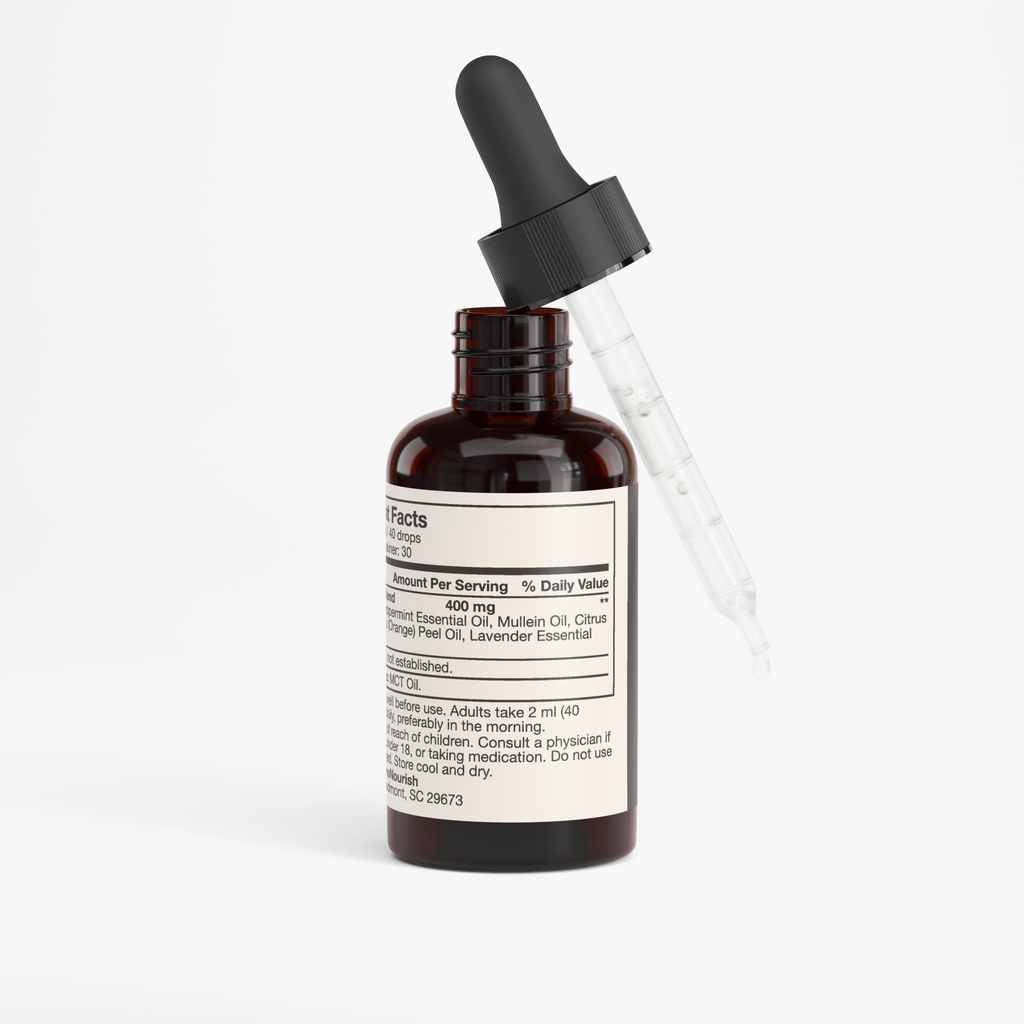 nanonourish™ respiratory & lung health drops, label view 2