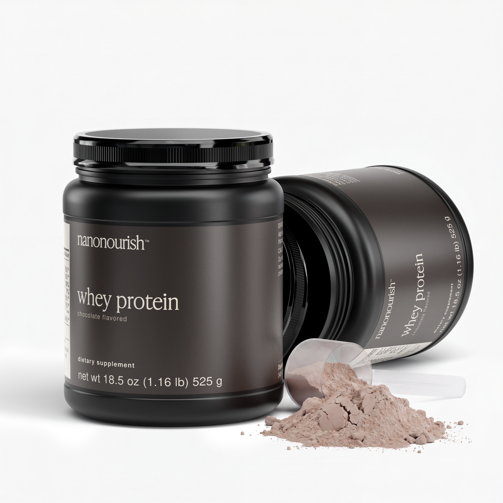 nanonourish™ whey protein chocolate, label view 2