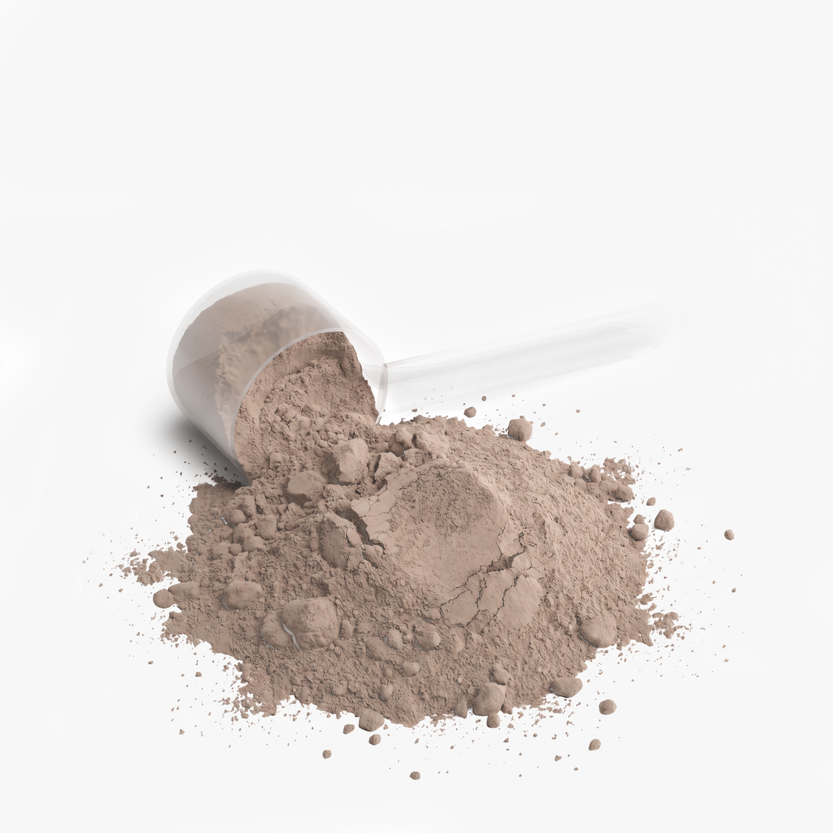 nanonourish™ whey protein chocolate powder in a scoop