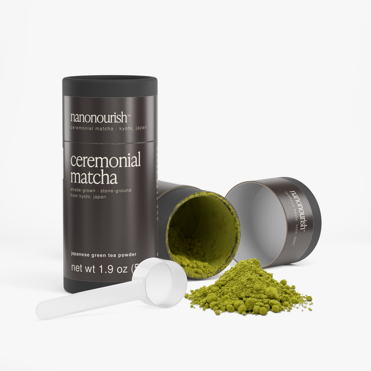 nanonourish™ ceremonial matcha, label view 2