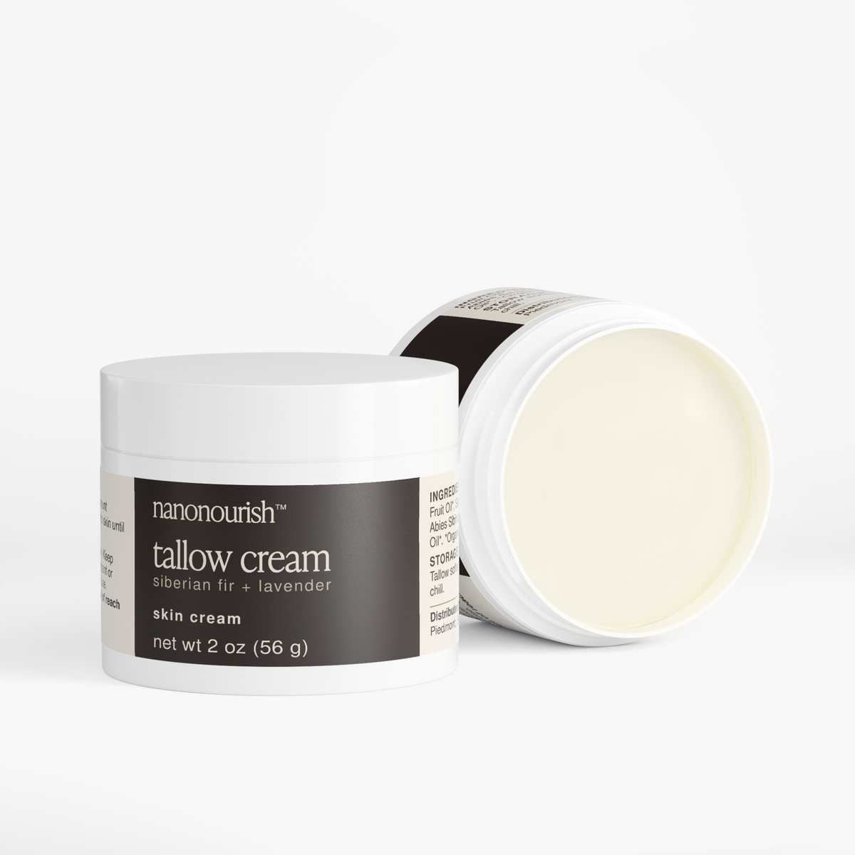 nanonourish™ tallow cream, label view 2
