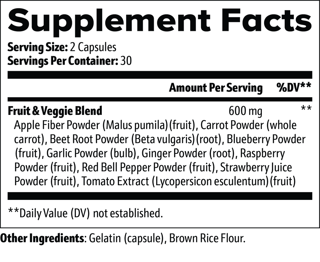 nanonourish™ fruits and veggies, product image