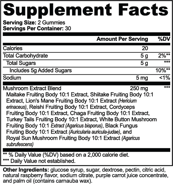 nanonourish™ mushroom extract complex, product image