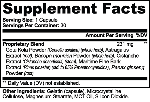 nanonourish™ gotu kola & bacopa clarity complex, product image
